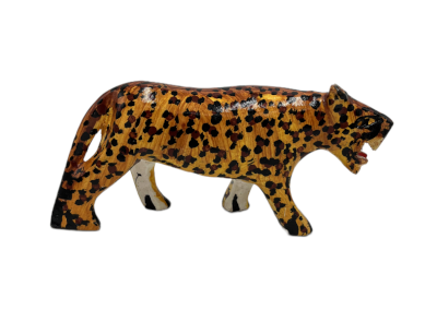 Handmade Wood Leopard