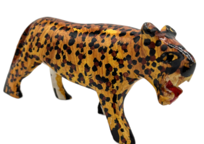 Handmade Wood Leopard