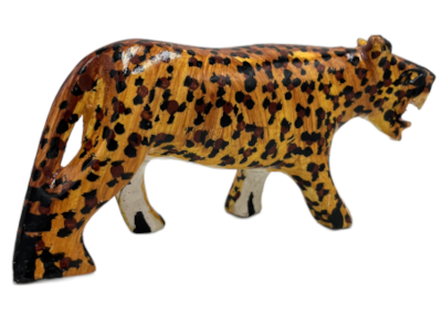Handmade Wood Leopard