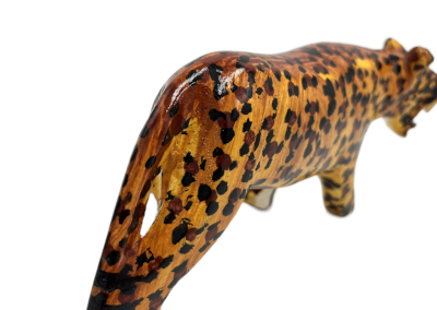 Handmade Wood Leopard