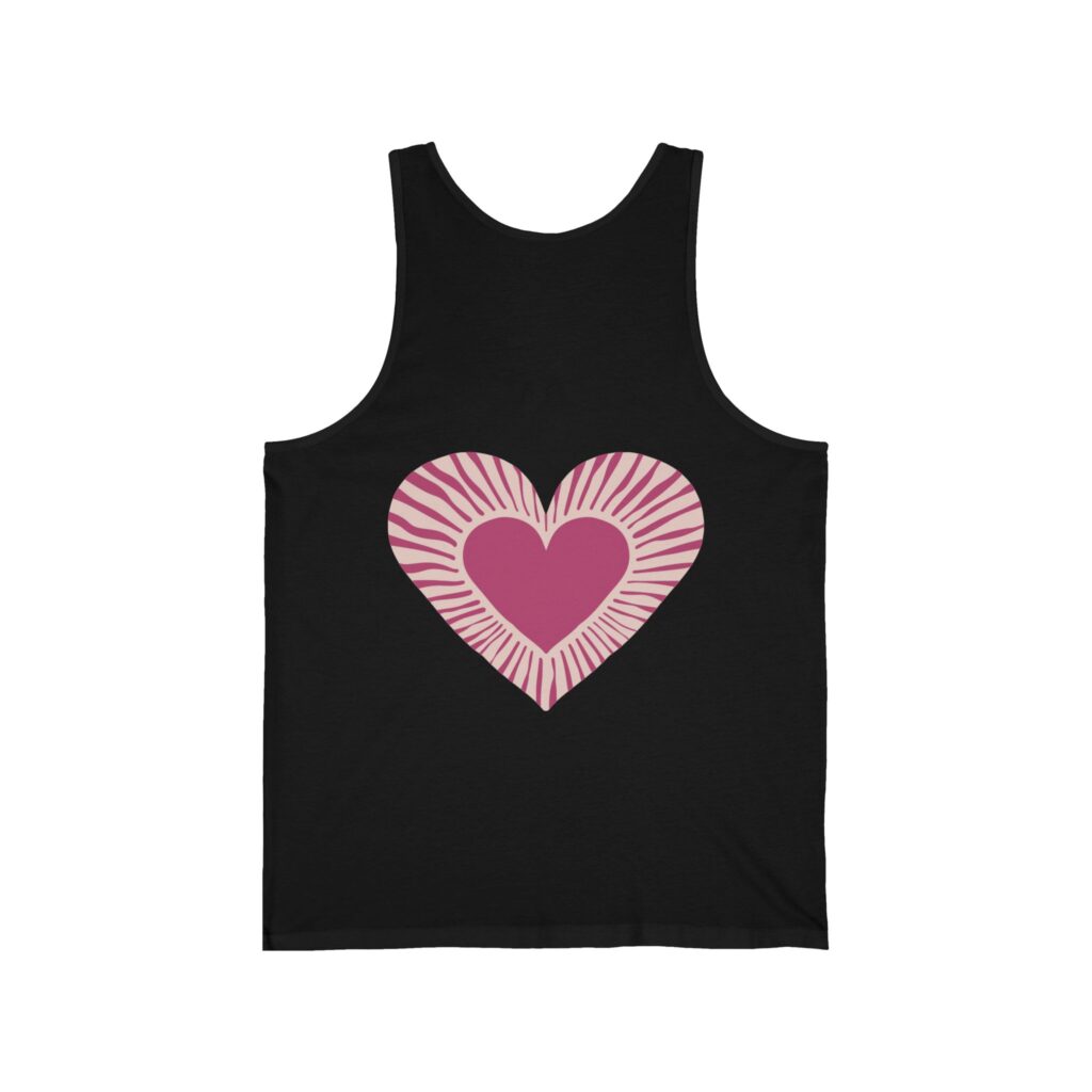 Unisex Jersey Tank with Heart | Everyday Love & Casual Comfort